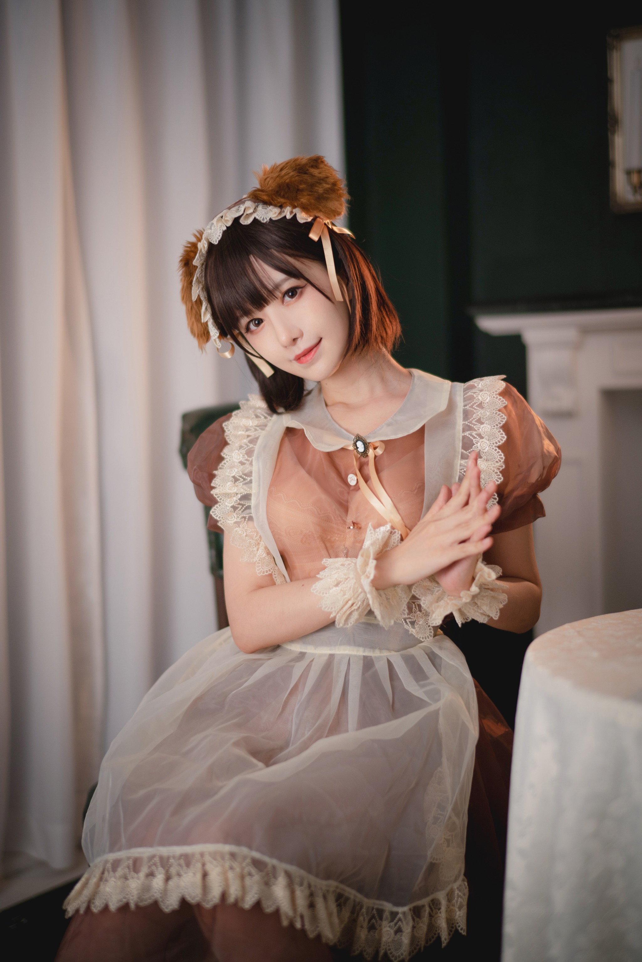 图片[1]-Shika小鹿鹿 – NO.077 透明女仆 [22P]-XikXak